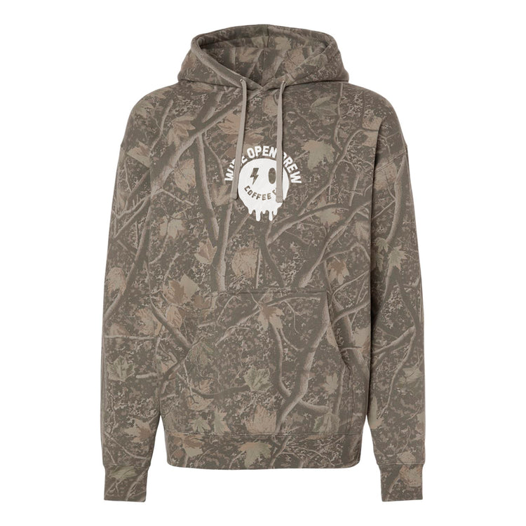 Deadwood Camo – Wide Fricken Open Heavyweight Hoodie – Wide Open Brew
